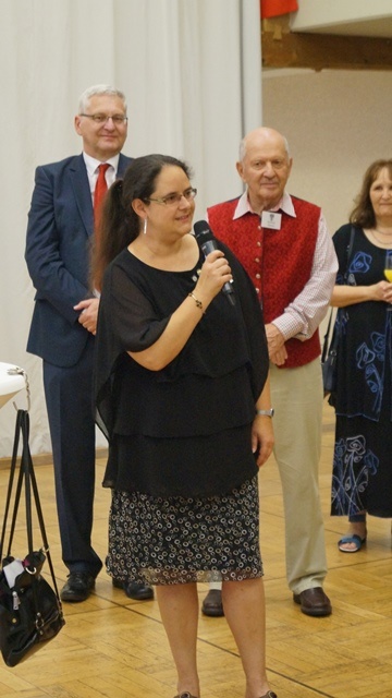 Begrüssung der Gäste beim Galadinner - Astrid Probst