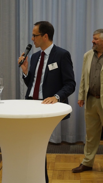 Begrüssung der Gäste beim Galadinner - Bernie Maidment